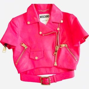 Moschino leather jacket